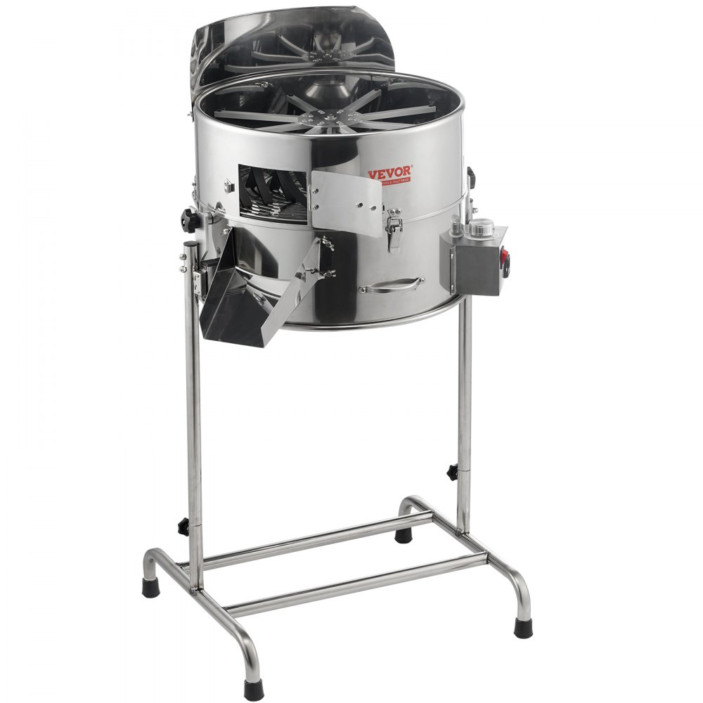 VEVOR Recortadora de Cogollos Eléctrico 48,3 cm Cortacésped 60 W Recortadoras de Hojas Velocidad Ajustable Cuchillas de Acero Inoxidable Bolsa de Red Podadora de Mano para Hojas Plantas Flores Brotes