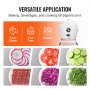VEVOR Cortadora de verduras eléctrica, cortadora comercial ajustable de 0-0,5"/0-12 mm de espesor, convertible a manual, cortadora de alimentos de acero inoxidable, puerto de alimentación grande para papas y tomates