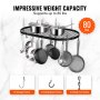 VEVOR - Estante para ollas colgante de 81 cm para montaje en techo, con 12 ganchos en forma de S, capacidad de carga de 36 kg, ideal para el hogar, restaurantes y utensilios de cocina.