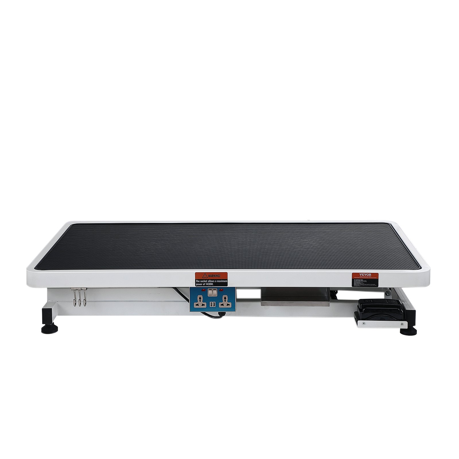 VEVOR Mesa eléctrica de aseo para mascotas de 50 pulgadas, brazo de aseo para perros grandes, estación de aseo para perros de altura ajustable, mesa antideslizante/estación de aseo para perros, rodamiento máximo 400 libras