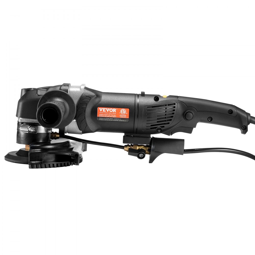 Pulidora húmeda VEVOR de 800 W, amoladora de hormigón de 4" con 6 velocidades variables y 7 kits de pulido, máquina amoladora húmeda para mármol, granito, piedra, roca y azulejos, equipada con interruptor GFCI (700 - 3000 RPM).