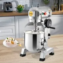 VEVOR Batidora Industrial Tuspuzz Mezclador de Alimentos 20Qt Batidora Amasadora 750W Robot de Cocina Mezcladora Amasadora 73 kg Velocidades