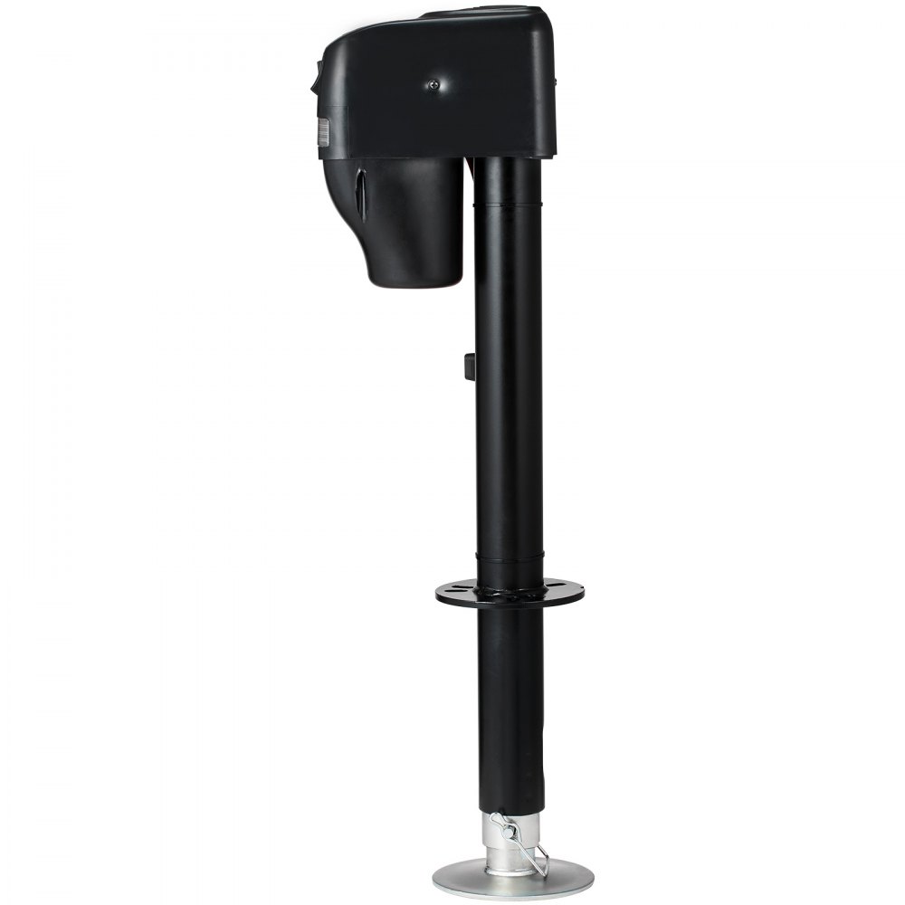 Gato eléctrico para remolque VEVOR, con capacidad de 1817 kg (4000 lb), de 25 a 85 cm (9.84 a 33.85 pulgadas) y cubierta impermeable para levantar remolques de autocaravanas, remolques para caballos, remolques utilitarios y remolques para yates.