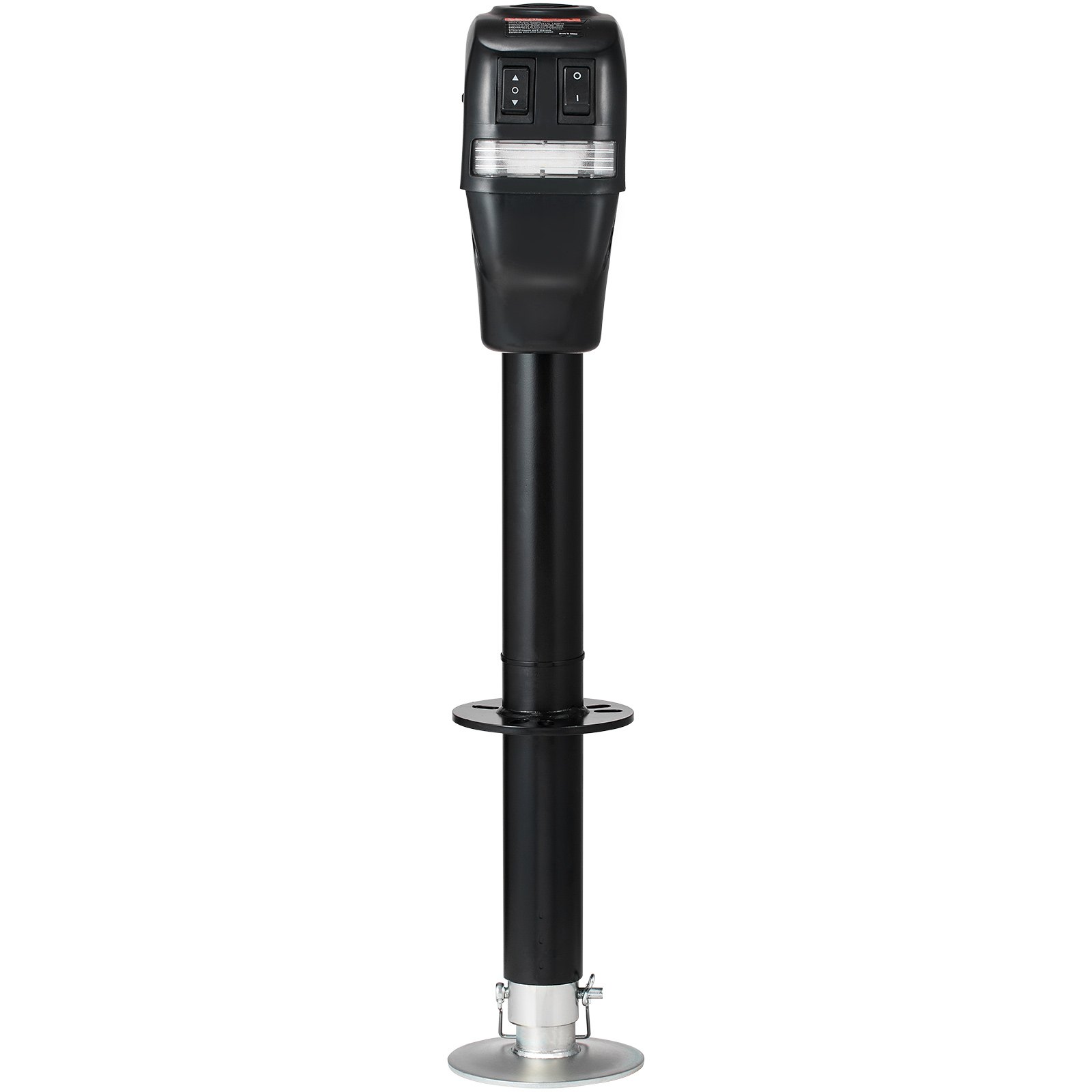 Gato eléctrico para remolque VEVOR, con capacidad de 1817 kg (4000 lb), de 25 a 85 cm (9.84 a 33.85 pulgadas) y cubierta impermeable para levantar remolques de autocaravanas, remolques para caballos, remolques utilitarios y remolques para yates.