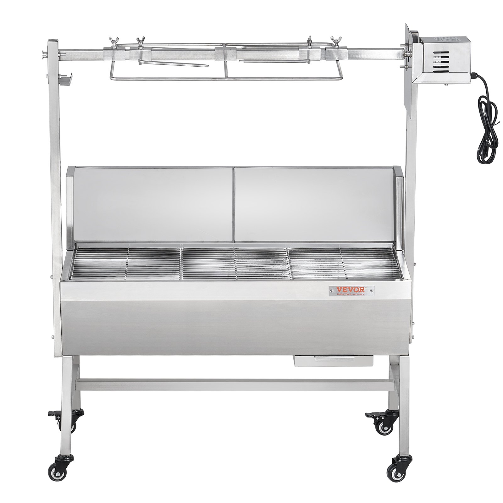 VEVOR Asador de barbacoa con pincho para cerdo, cordero, pollo, 42 W, 135 lb