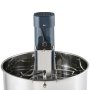 Extractor de miel eléctrico VEVOR, centrifugadora de miel de 4/8 cuadros, acero inoxidable, con soporte de altura ajustable y tapa.