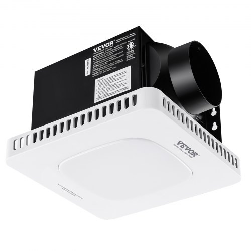VEVOR Extractor de Baño, Ventilación de Alta Eficiencia de 80 CFM, Motor Totalmente de Cobre de Operación de Bajo Ruido de 1.5 Sones, Ventilador de Techo para Baño de Ahorro de Energía, Sin Necesidad de Acceso al ático, para Varios Techos