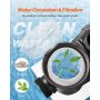 Bomba para piscina elevada VEVOR, 2.5 HP, 148 GPM, caudal máximo, bomba de piscina de una sola velocidad, 220 V, 3450 RPM, elevación máxima de 18 m, con cesta de filtro de PP, temperatura máxima del agua de 50 °C, para jacuzzis y spas.