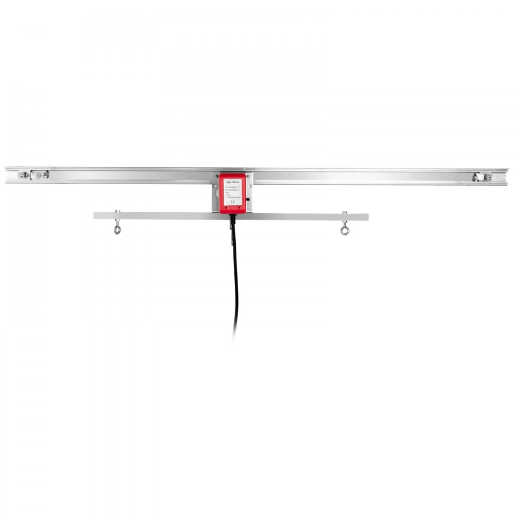 Kit de movimiento de luz de cultivo interior VEVOR con riel de metal y motor rojo para iluminación ajustable.