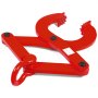 Extractor de paletas VEVOR con cuerpo de acero rojo y dientes de agarre de alta resistencia para mover paletas.
