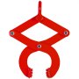 Extractor de palets VEVOR rojo con dientes y brazos pivotantes para una manipulación eficaz de palets.