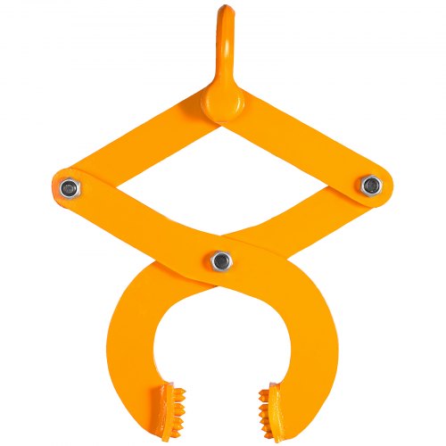 Extractor de tarimas VEVOR, abrazadera amarilla de tijera simple de acero 1T con agarre de capacidad de carga de 2205 LBS, apertura de mordaza de 4.3 pulgadas y altura de mordaza de 0.5 pulgadas, herramienta de elevación de tracción de gancho para cadena de montacargas