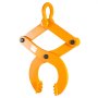 Extractor de paletas VEVOR de metal naranja con dientes de agarre dentados.