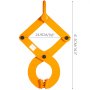 Extractor de paletas VEVOR naranja, 24,9 cm/9,8&quot; de ancho, 41,5 cm/16,3&quot; de alto.