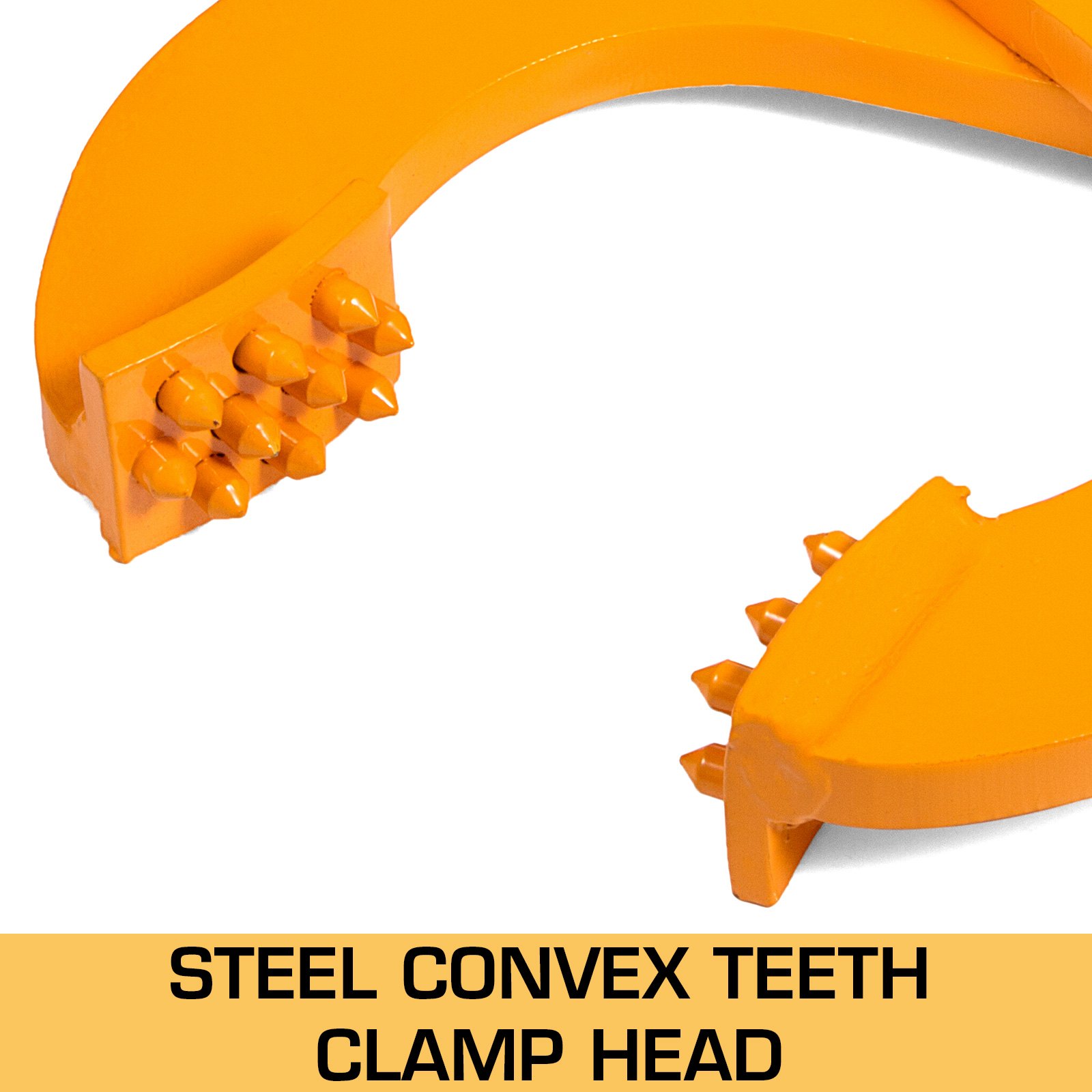 Extractor de paletas VEVOR con cabezal de sujeción con dientes convexos de acero de color naranja