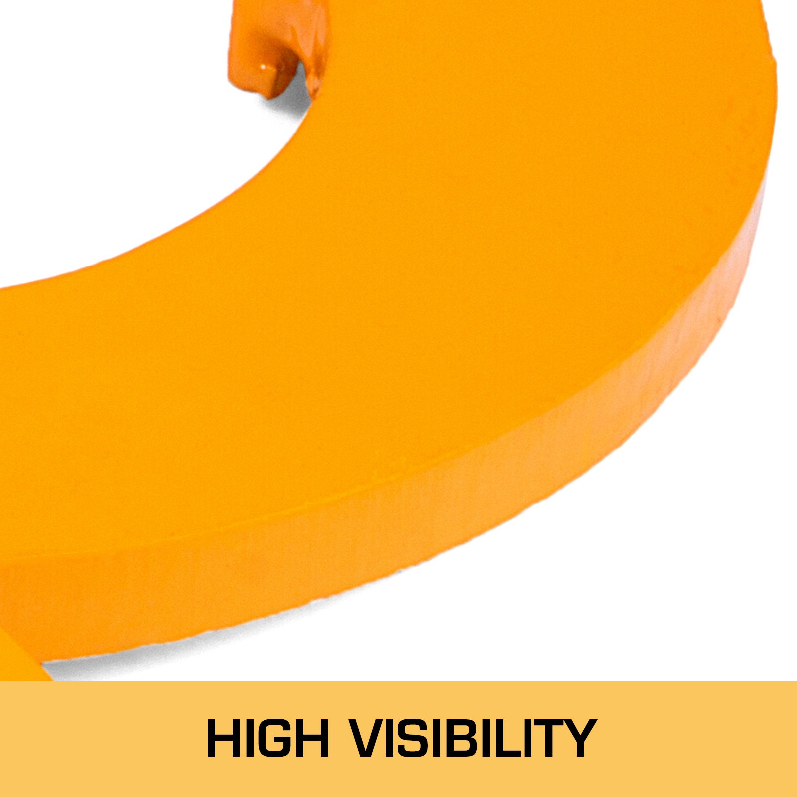 Extractor de paletas VEVOR de color naranja brillante que muestra una alta visibilidad.