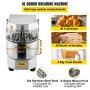 Batidora de mano profesional VEVOR: capacidad de 8 l, para croissants, fideos, pan; recipiente de acero inoxidable.