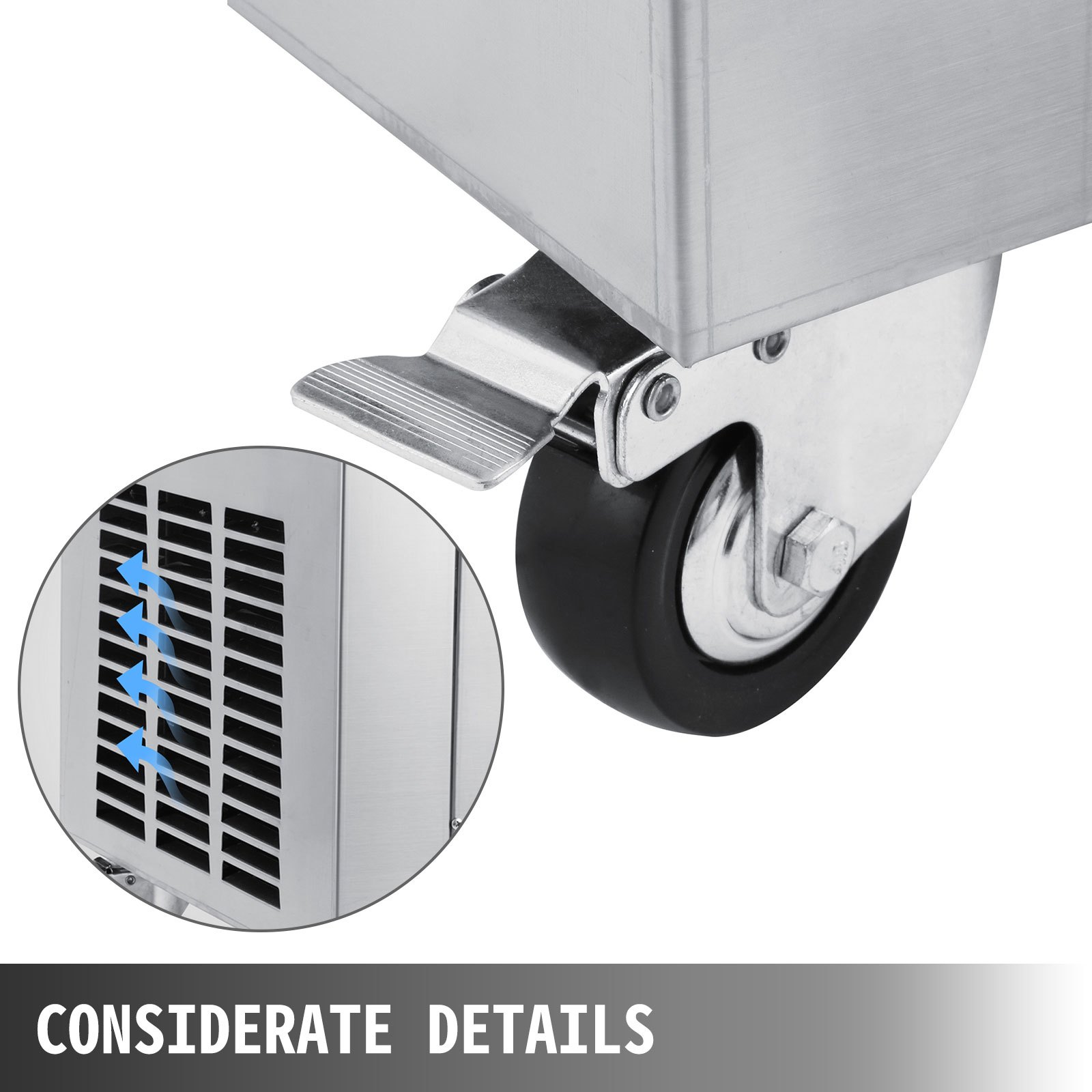 VEVOR Máquina de crema de yogur frito de 740 W de diámetro para hacer rollos de hielo maquina de helados ideal para bares cafeterías tiendas de postre