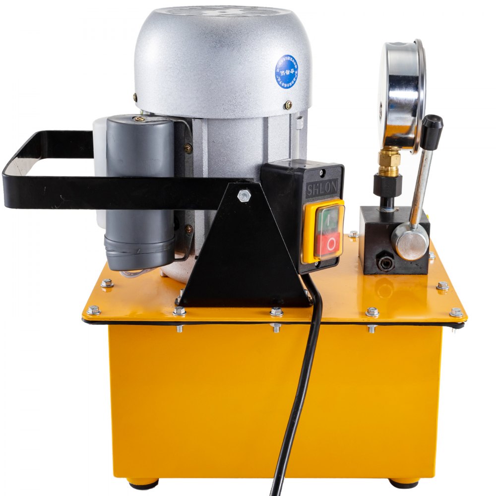 Bomba hidráulica eléctrica VEVOR Bomba hidráulica accionada por 10000 PSI Válvula manual de efecto simple Bomba hidráulica accionada por electricidad con válvula manual Bomba de presión de aceite