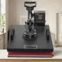 VEVOR - Prensa térmica 8 en 1 para camisetas de 38 x 38 cm, con giro de 360°, prensa térmica profesional para sublimación, vinilo y transferencia térmica.