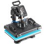 Máquina de prensado térmico VEVOR con pantalla digital y plataforma con resorte.