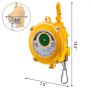 Equilibrador de resorte VEVOR amarillo con capacidad de 22 kg, 13,5&quot; de alto, 7,5&quot; de ancho, 5,5&quot; de profundidad.