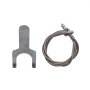 Piezas de equilibrador de resorte VEVOR con gancho de metal y cable enrollado.