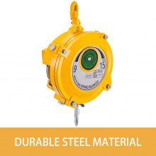 VEVOR Spring Balancer 20-33lbs (9-15kg) Portaherramientas retráctil 1,5 m de longitud Equilibrador de herramientas con gancho y cuerda de alambre Equilibrador ajustable Retractor Equipo de sujeción colgante en amarillo