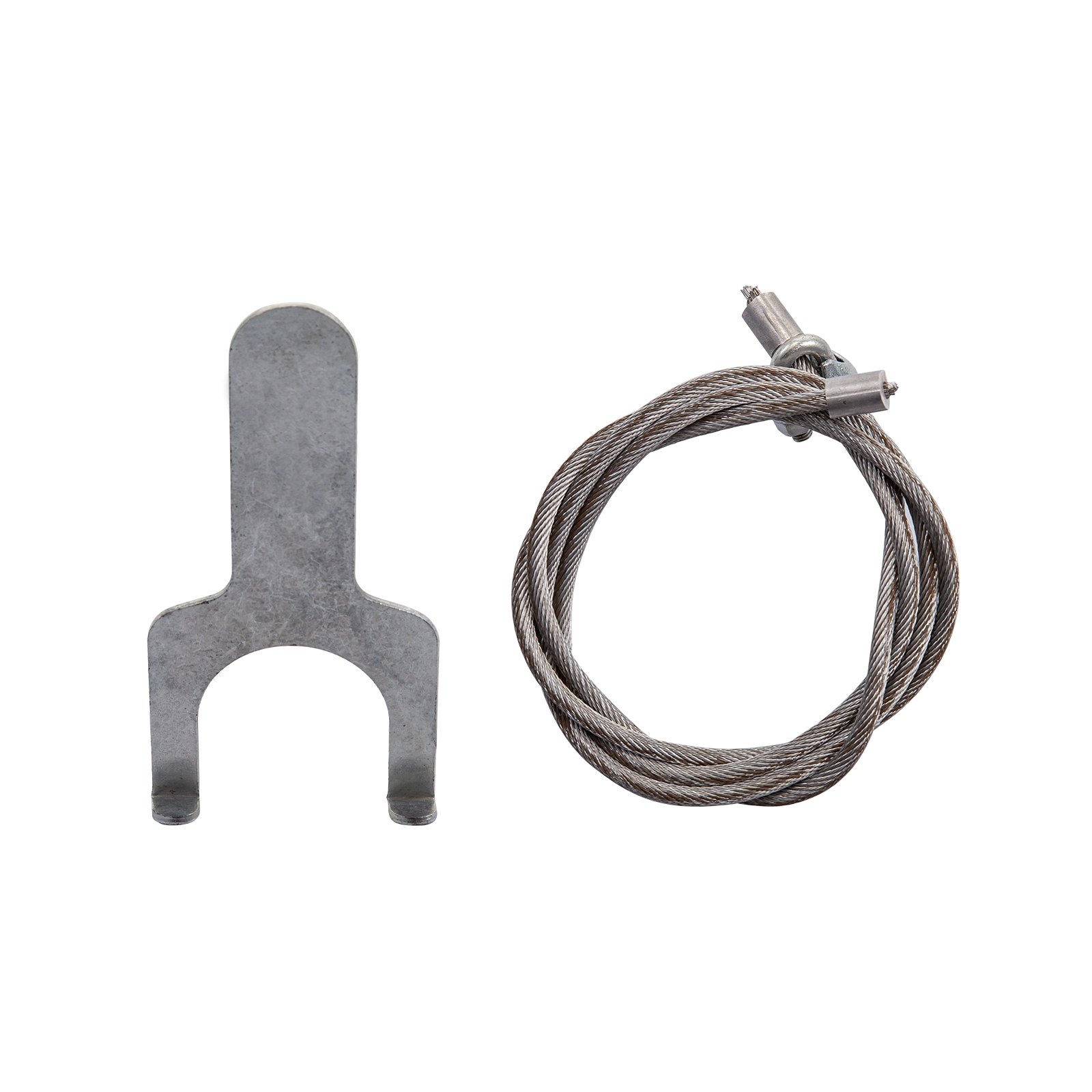 Piezas de equilibrador de resorte VEVOR con gancho de metal y cable enrollado.