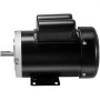 Motor compresor eléctrico VEVOR negro con eje expuesto y placa de montaje.
