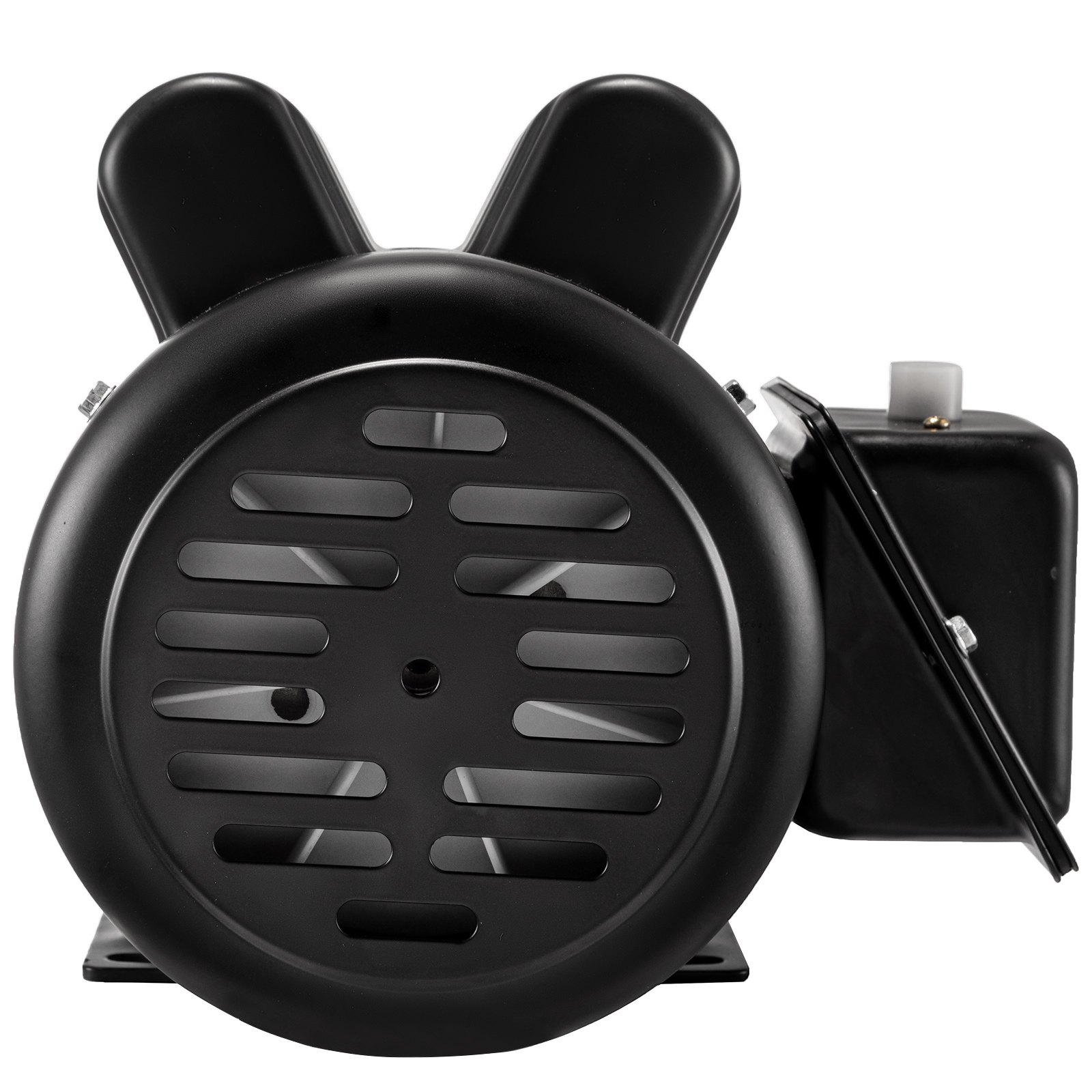 Motor compresor eléctrico VEVOR con exterior negro y diseño de doble cilindro.
