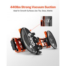 VEVOR - Sellador de costuras con ventosa de 6" y ajuste de 90° a 270° para unir y nivelar costuras