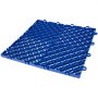 Azulejos de caucho VEVOR de color azul vibrante con diseño entrelazado y patrón de cuadrícula duradero.