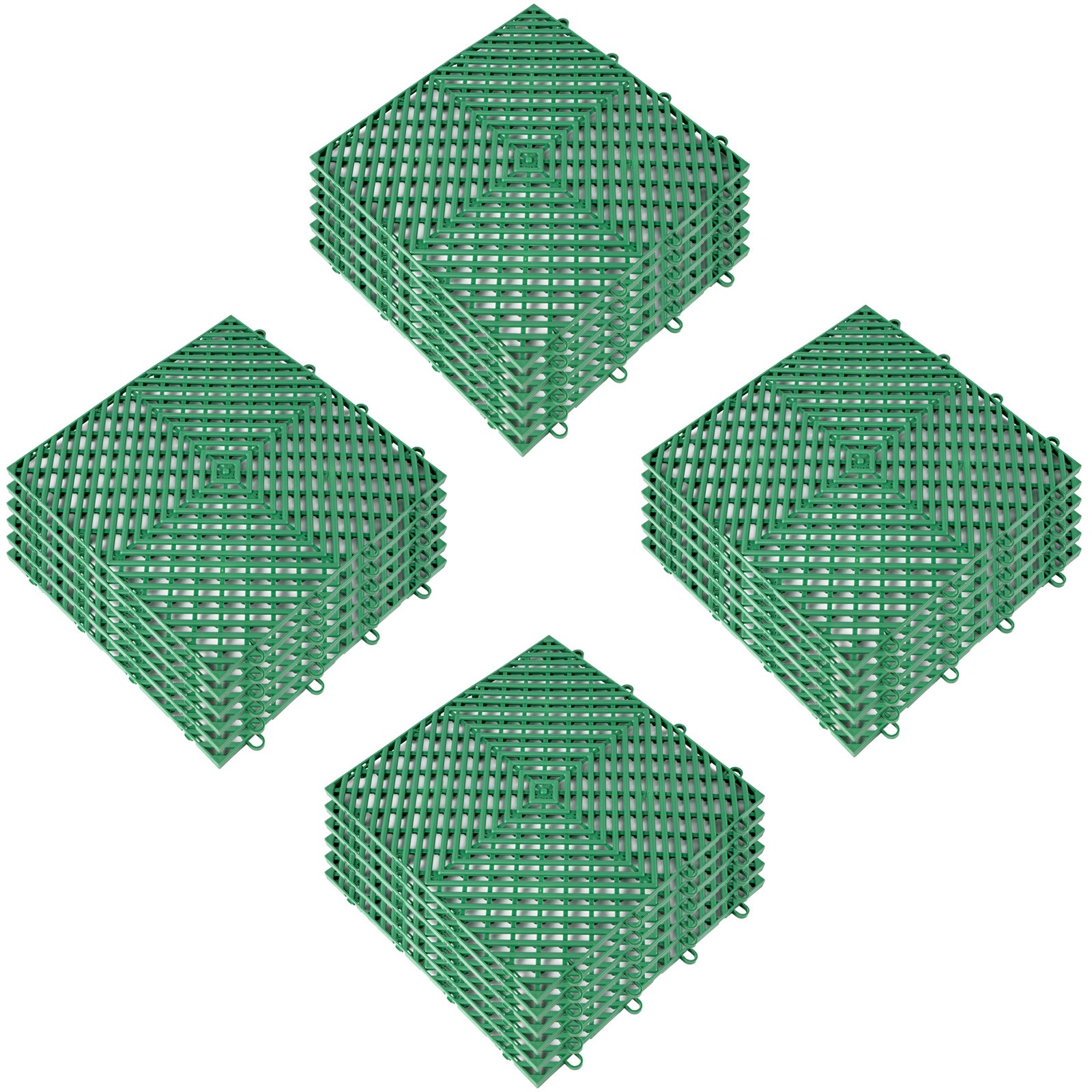 VEVOR Azulejos entrelazados 25 piezas verdes, azulejos de drenaje de 12 x 12 x 0,5 pulgadas, azulejos de cubierta, azulejos de suelo al aire libre, azulejos entrelazados al aire libre, suelo de cubierta para piscina, ducha, baño, terraza, patio, garaje