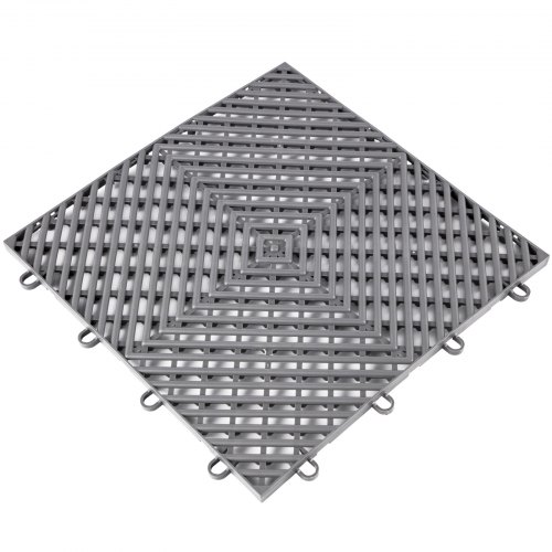 VEVOR Baldosas de Goma para Garaje 30,5 x 30,5 cm Baldosas de Suelo 50 PCS Gris