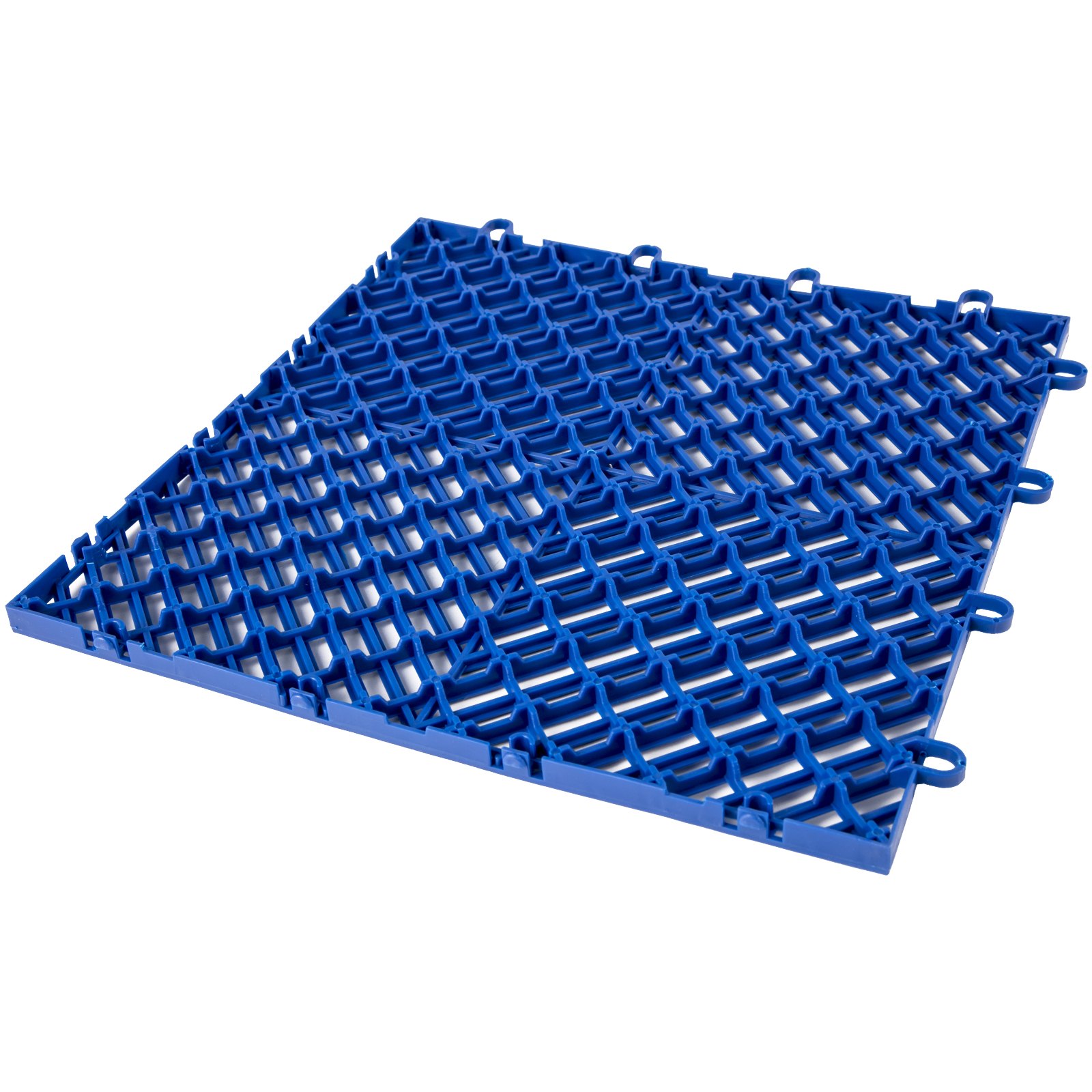 Azulejo de cubierta entrelazado VEVOR azul con patrón de celosía y bucles entrelazados