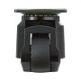 Rueda niveladora VEVOR negra con placa superior giratoria y rueda duradera.