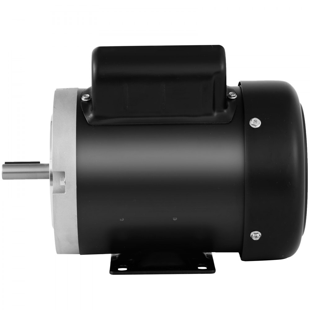 Motor de compresor eléctrico VEVOR negro, vista lateral.