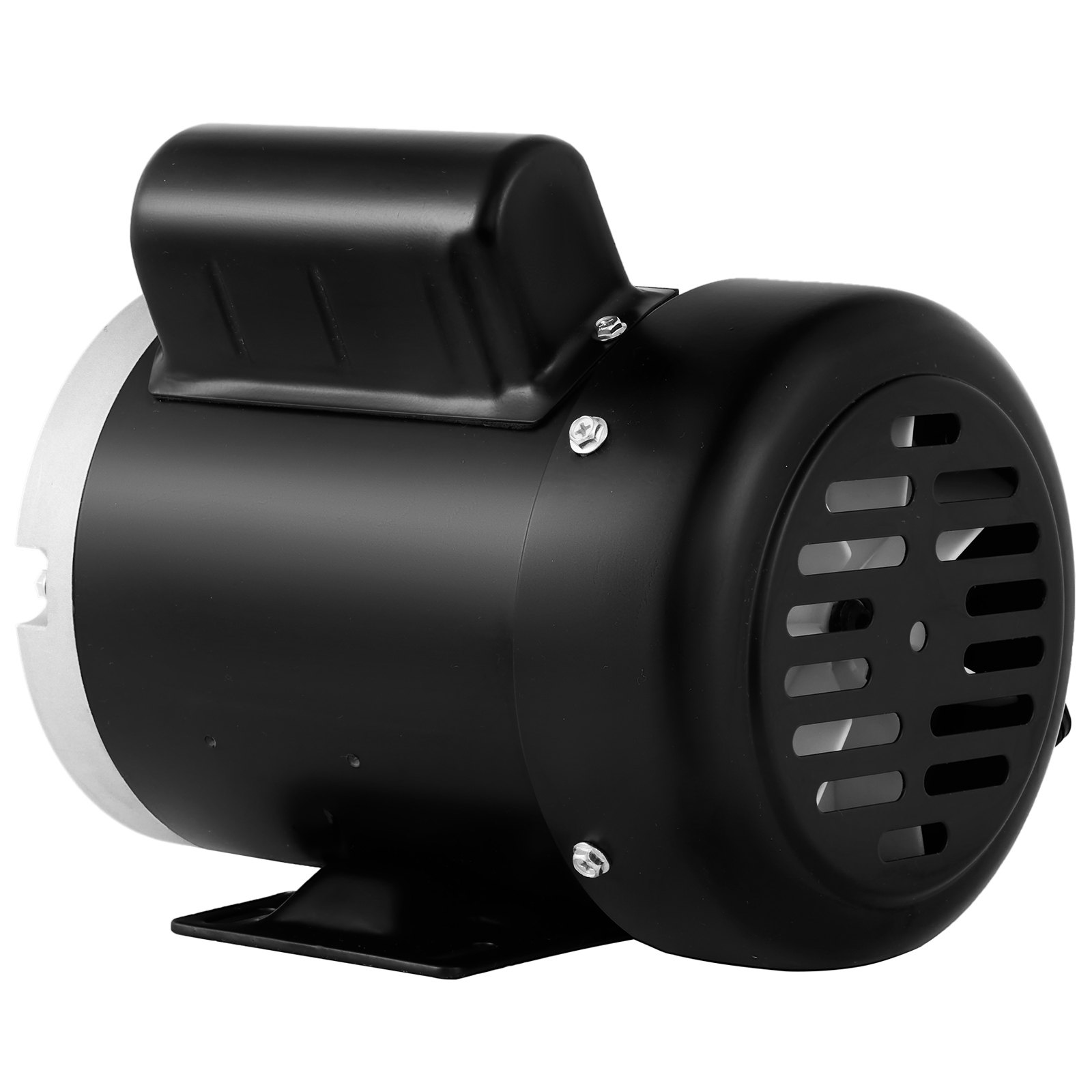 Motor compresor eléctrico VEVOR negro con ventilaciones y placa de montaje.