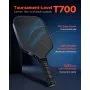 Pala de Pickleball de fibra de carbono profesional con núcleo de panal para adultos, color azul