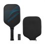 Pala de Pickleball de fibra de carbono profesional con núcleo de panal para adultos, color azul