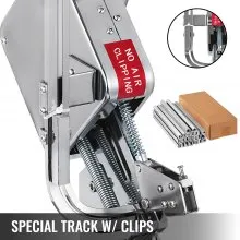 Máquina cortadora de salchichas en forma de U VEVOR, cortadora de salchichas manual, máquina cortadora portátil con clips en forma de U de 8000PCS, para supermercados, panaderías, cafeterías