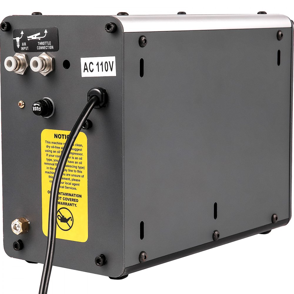 Máquina de grabado de joyería neumática VEVOR 110V 60Hz Máquinas de grabado de mano neumáticas 400-8000 Rpm Pieza de mano neumática Graver Micro grabador de doble cabeza para artesanías de joyería y hierro forjado