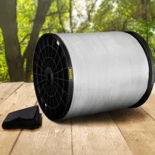 Cinta de tracción de poliéster VEVOR de 1250 libras, cinta plana de 1053' x 1/2" para trabajos de conductos de cables y cables, funciones variables, cuerda plana para tirar/cargar/embalar en cualquier clima CONDICIÓN