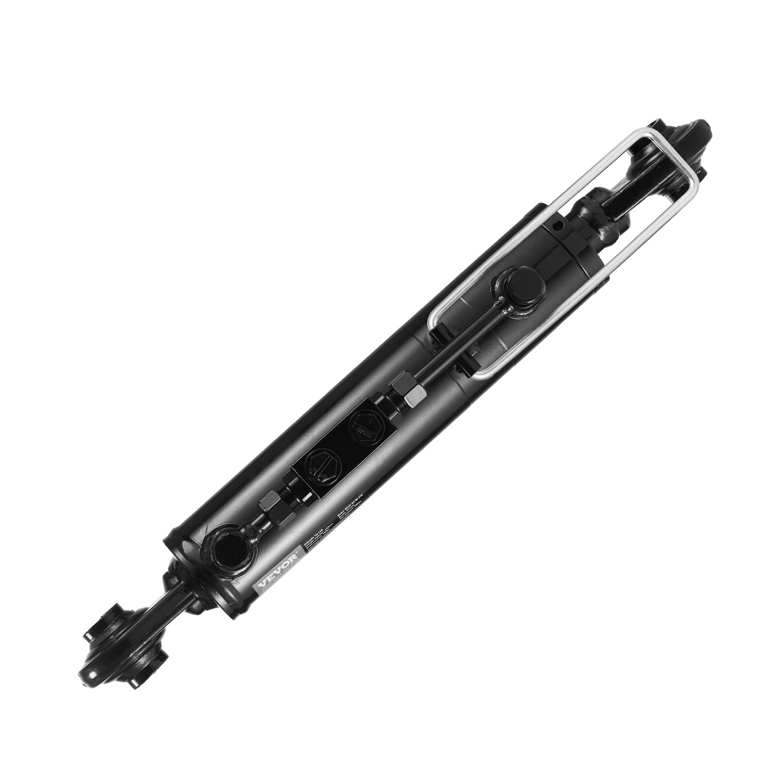 VEVOR Enlace superior hidráulico Cat. 2-2（8-5/16 in, 19-11/16~28 in), cilindro hidráulico con 2 mangueras y válvula de retención G3/8