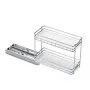 VEVOR Pull Out Spice Rack Organizer for Cabinet, 2 Tier Slide Out Spice Rack Organizer, Heavy Duty Metal Seasoning Kitchen Basket for Inside Cabinets & Pantry Closet, 4.33"W x 8.46"D x 10.43"H, Silver