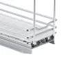 VEVOR Pull Out Spice Rack Organizer for Cabinet, 2 Tier Slide Out Spice Rack Organizer, Heavy Duty Metal Seasoning Kitchen Basket for Inside Cabinets & Pantry Closet, 4.33"W x 8.46"D x 10.43"H, Silver