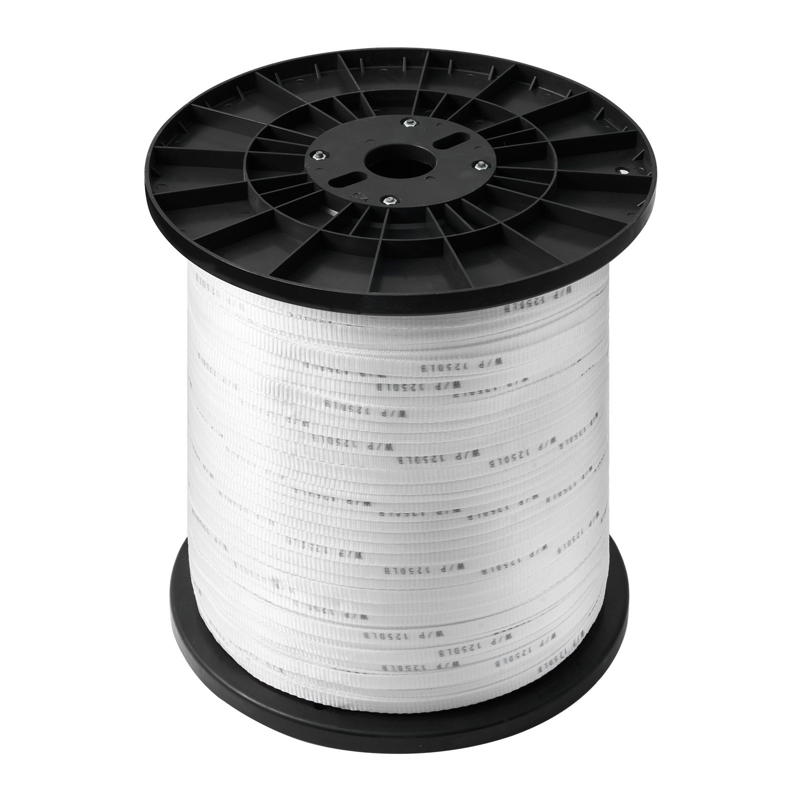Cordón de poliéster resistente VEVOR, ancho 0,5" y longitud 5249 pies, carga máxima 1250 lbf, marcas de medición, perfecto para organizar cables, embalaje, trabajos de jardinería y trabajos eléctricos.