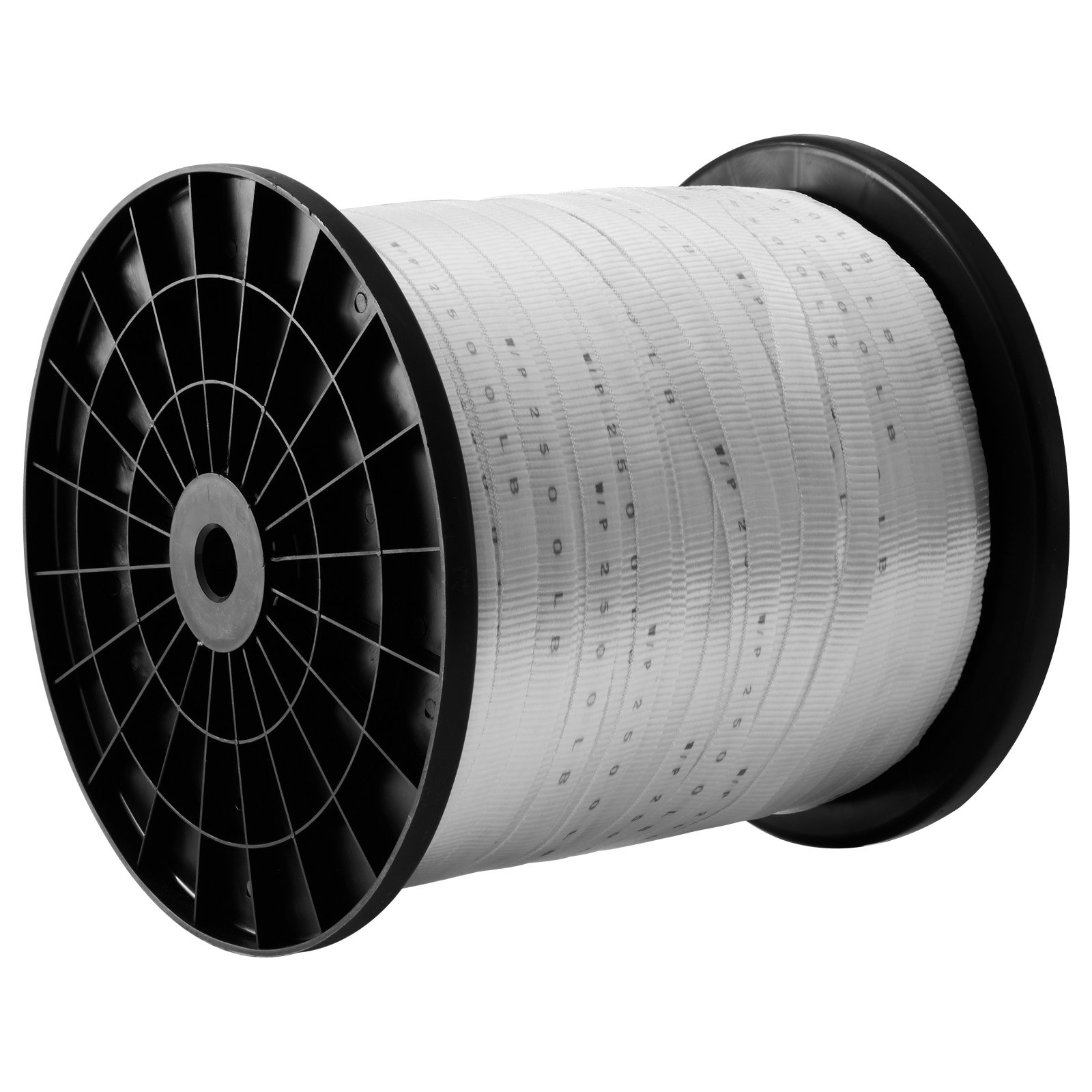 Cinta de tracción de poliéster VEVOR, 19 mm x 321 m, cuerda plana Mule Tape, capacidad de tracción de 1134 kgf, cinta de tracción de cable impresa para embalaje, jardinería, instalaciones eléctricas comerciales y conductos, blanca