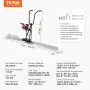 Regla de hormigón a gas VEVOR, juego de barras de borde recto para tablero de aluminio de 1,8 m, motor vibratorio de 4 tiempos para acabado de cemento con asas de altura ajustable, herramientas de hormigón de alta eficiencia de 6500 RPM